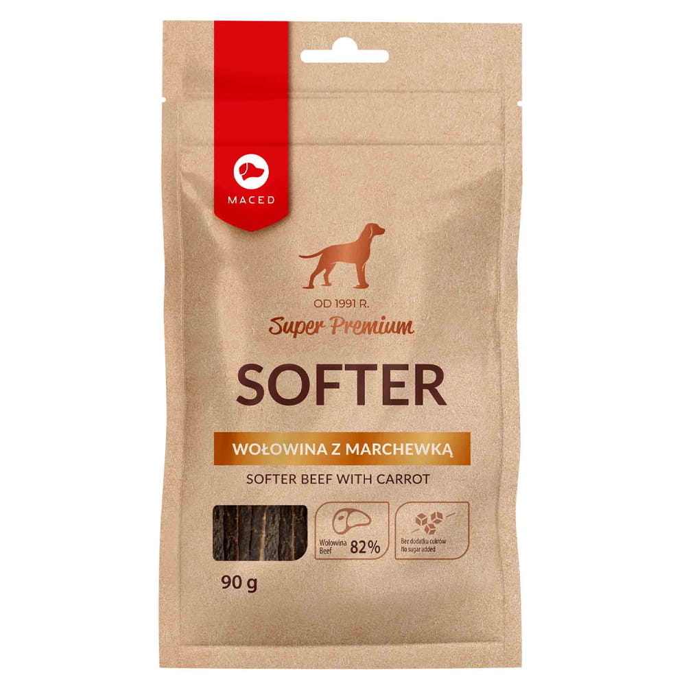 Maced Przysmak Dla Psa Softer Wołowina z Marchewką Gryzak Premium 90g